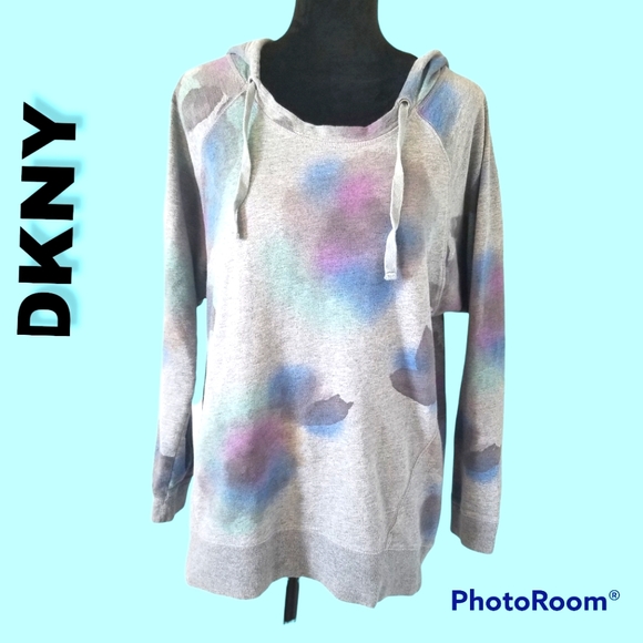 DKNY Hooded Sweatshirt ~large - Picture 1 of 10